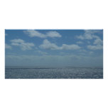 Sunny Caribbean Sea Blue Ocean Poster