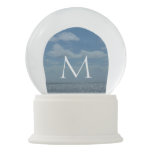 Sunny Caribbean Sea Blue Ocean Snow Globe