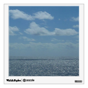 Sunny Caribbean Sea Blue Ocean Wall Sticker