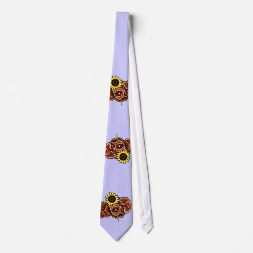 Sunny Chocolate Labradoodle Off_Leash Art Tie