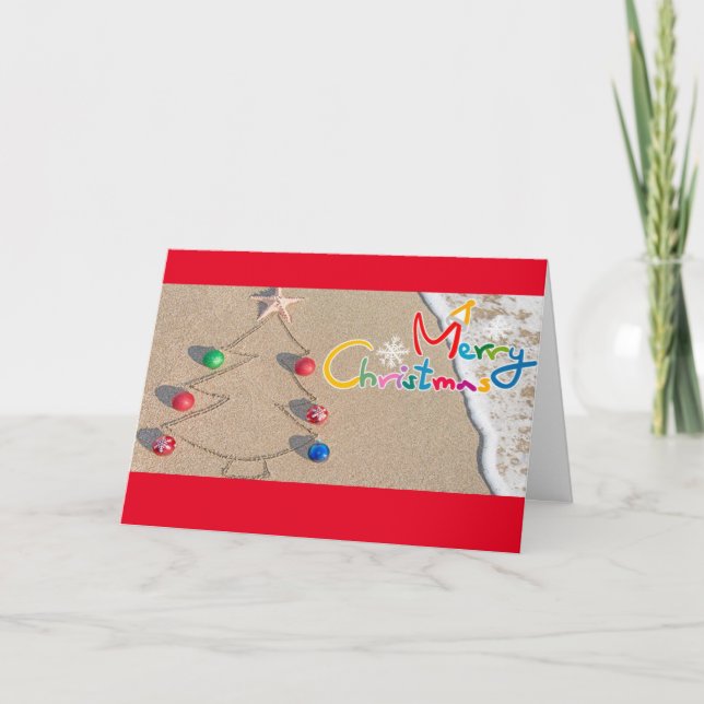 ***SUNNY CHRISTMAS WISHES*** HOLIDAY CARD (Front)