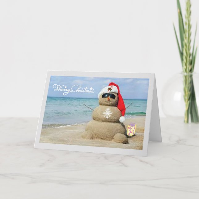 ***SUNNY CHRISTMAS WISHES*** HOLIDAY CARD (Front)