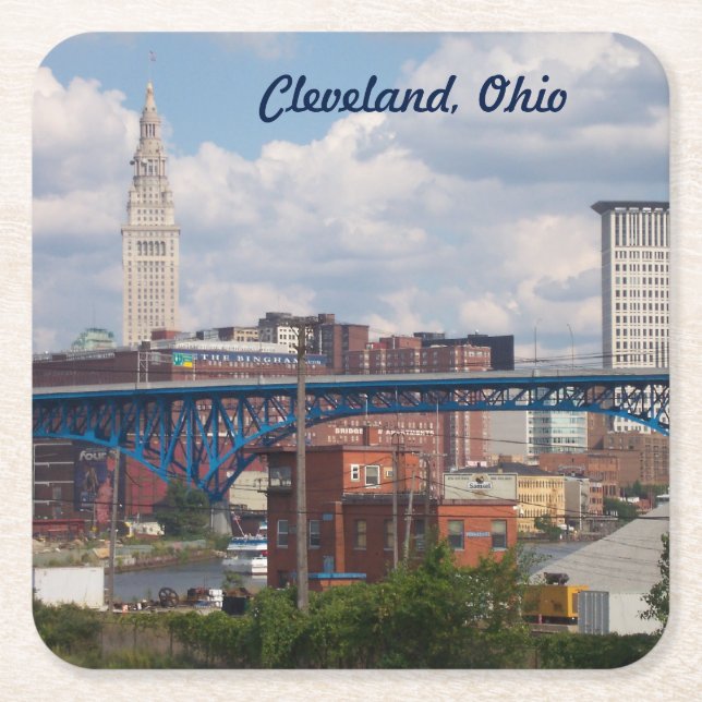 Sunny Cleveland Paper Coaster (Front)