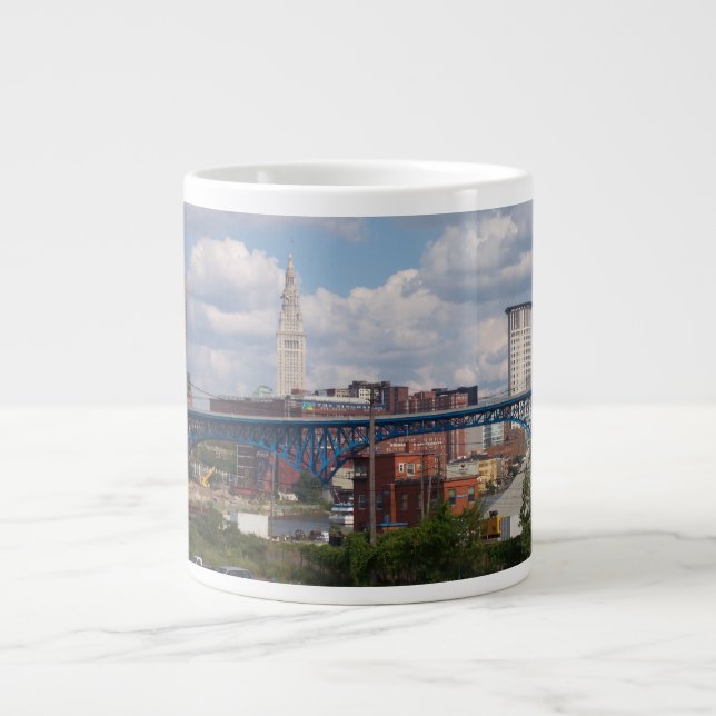 Sunny Cleveland Skyline Specialty Mug (Front)