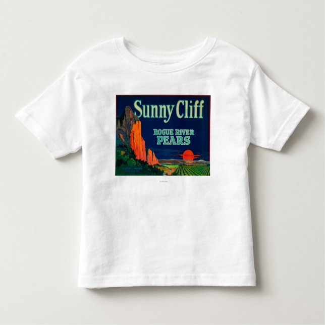 Sunny Cliff Pear Crate LabelMedford, OR Toddler T-shirt (Front)