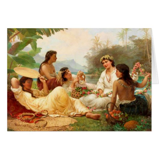 'Sunny Clime, Tahiti' - Nicholas Chevalier Cards (Front Horizontal)