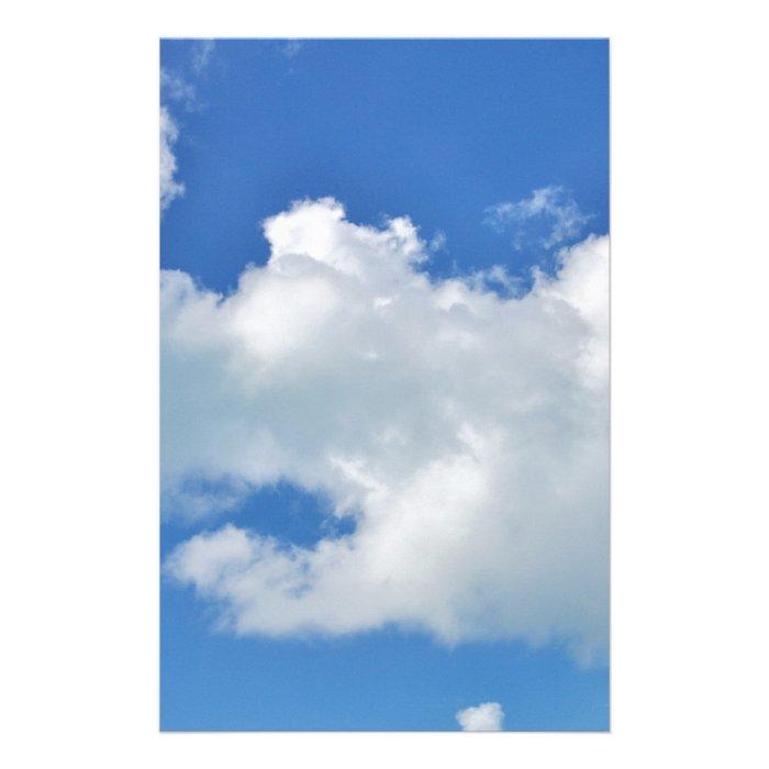 sunny cloud custom stationery