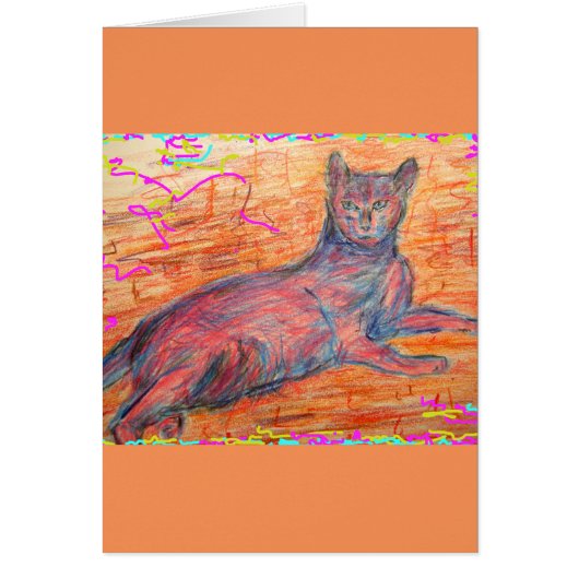 sunny cobblestone cat cards (Front)