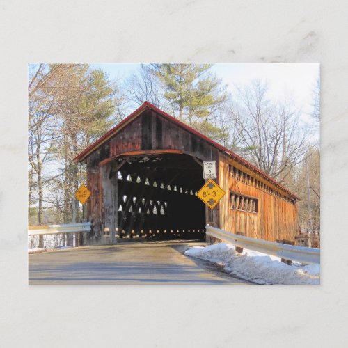 Sunny Coombs Covered Bridge Postcard