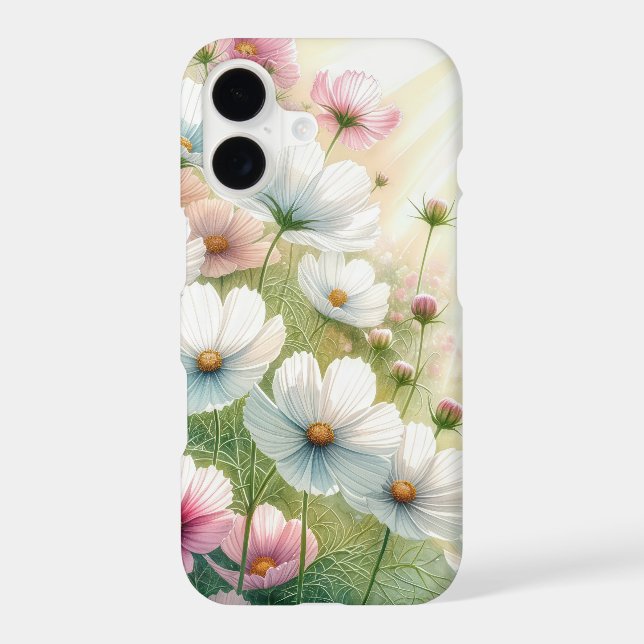 Sunny Cosmos Garden iPhone Case (Back)