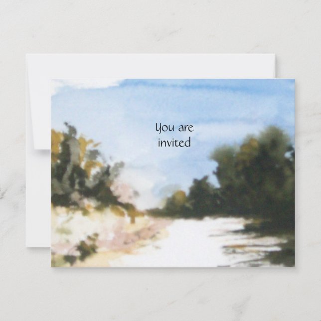 SUNNY COUNTRYSIDE IN TUSCANY  INVITATION (Front)