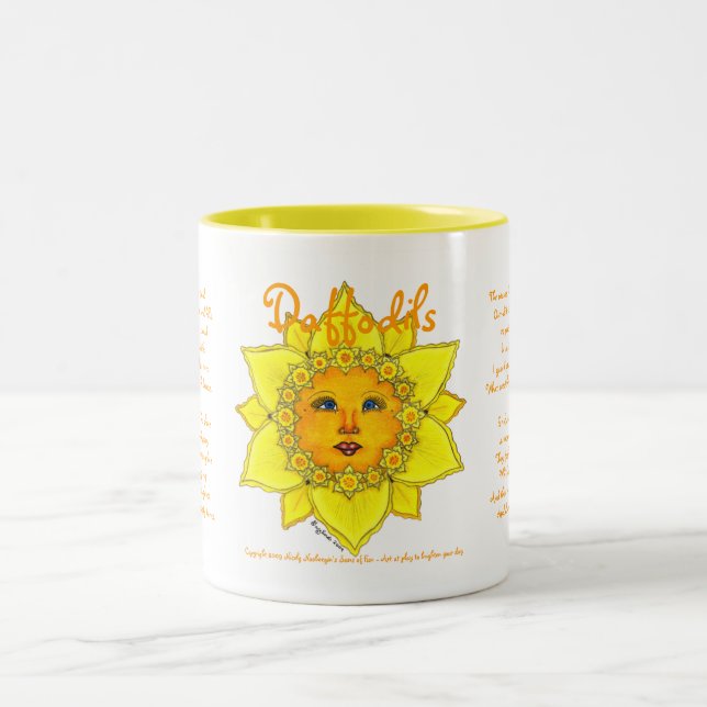 Sunny Daffodil -Two Tone Mug (yellow) #4 (Center)