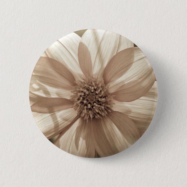 Sunny Dahlia Pinback Button (Front)