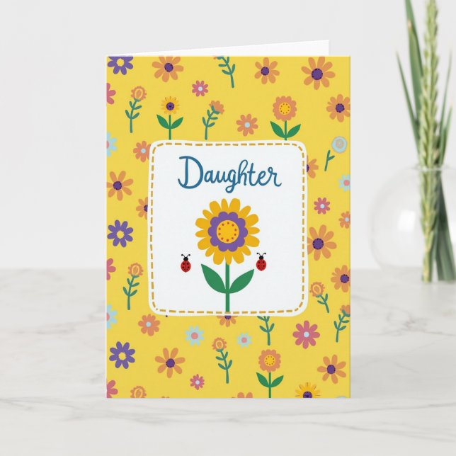 Sunny Daughter Mothers Day Card (Front)