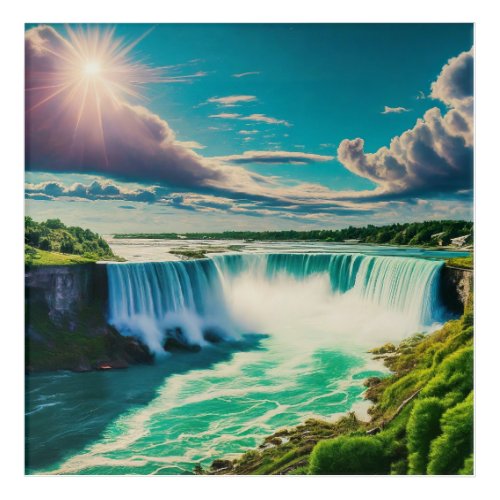 Sunny Day at Niagara Falls Acrylic Print