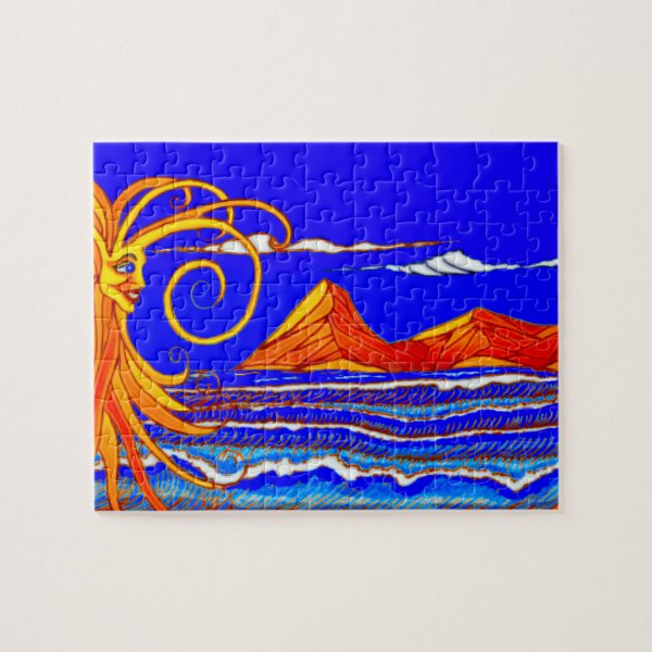 Sunny Day at the Beach Jigsaw Puzzle