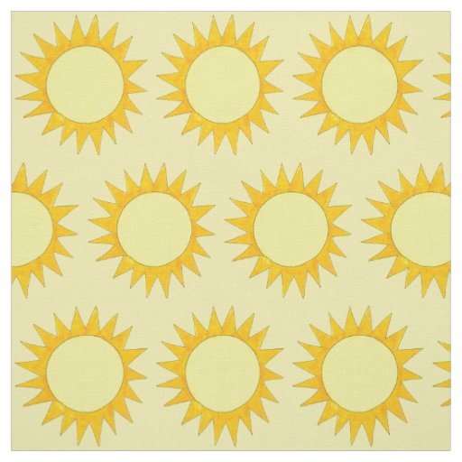 Sunny Day Beach Yellow Summer Sun Sunshine Fabric
