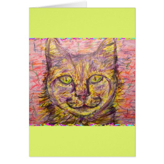 sunny day cat hey cards (Front)