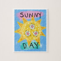 Sunny Day - Cute Happy Sun Jigsaw Puzzle