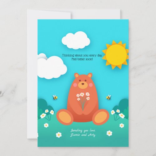 Sunny Day Get Well Greeting Card