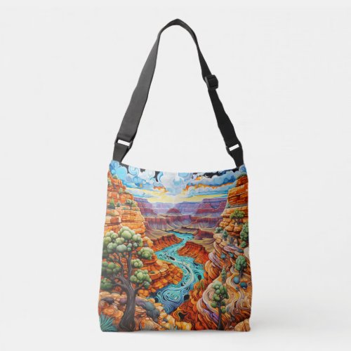 Sunny Day In A Desert Canyon Crossbody Bag