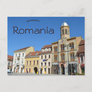 Sunny Day in Brasov Romania Postcard