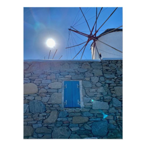 Sunny Day In Mykonos Greece Photo Print