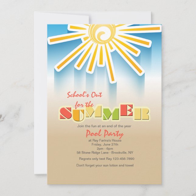 Sunny Day Invitation (Front)