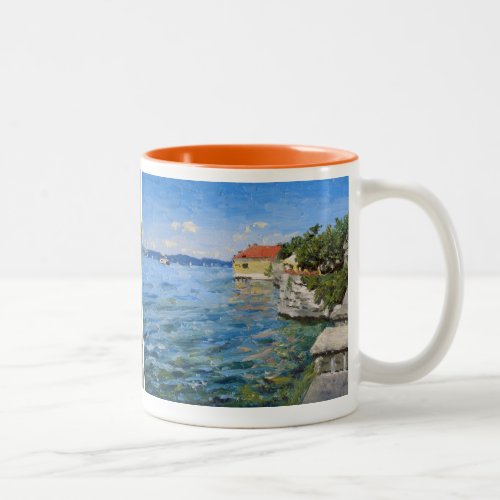 Sunny Day on Lake Constance Southern Germany Two_Tone Coffee Mug
