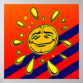 Smiling Sun Posters | Zazzle