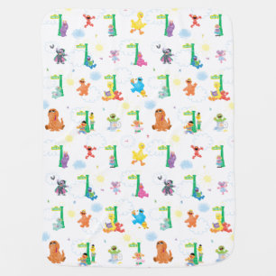 Sunny Day Sesame Street Pattern Baby Blanket