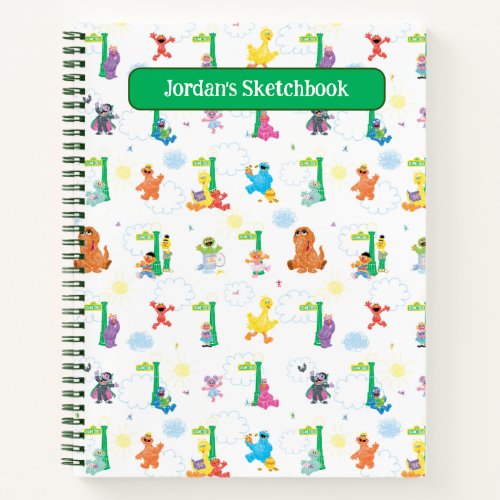 Sunny Day Sesame Street Pattern Drawing Notebook