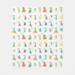 Sunny Day Sesame Street Pattern Fleece Blanket