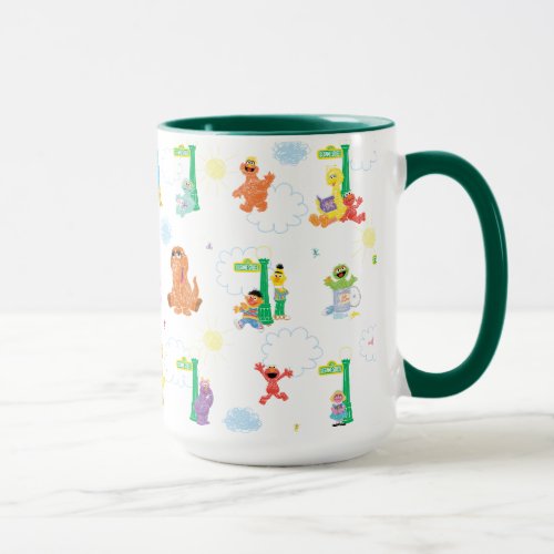 Sunny Day Sesame Street Pattern Mug