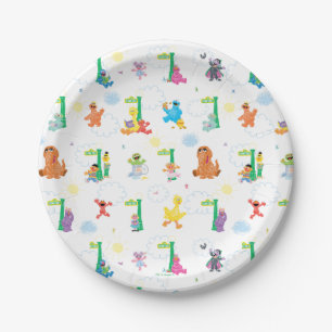 Sunny Day Sesame Street Pattern Paper Plates