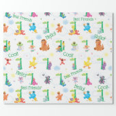 Sunny Day Sesame Street Pattern Wrapping Paper (Flat)