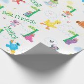 Sunny Day Sesame Street Pattern Wrapping Paper (Corner)