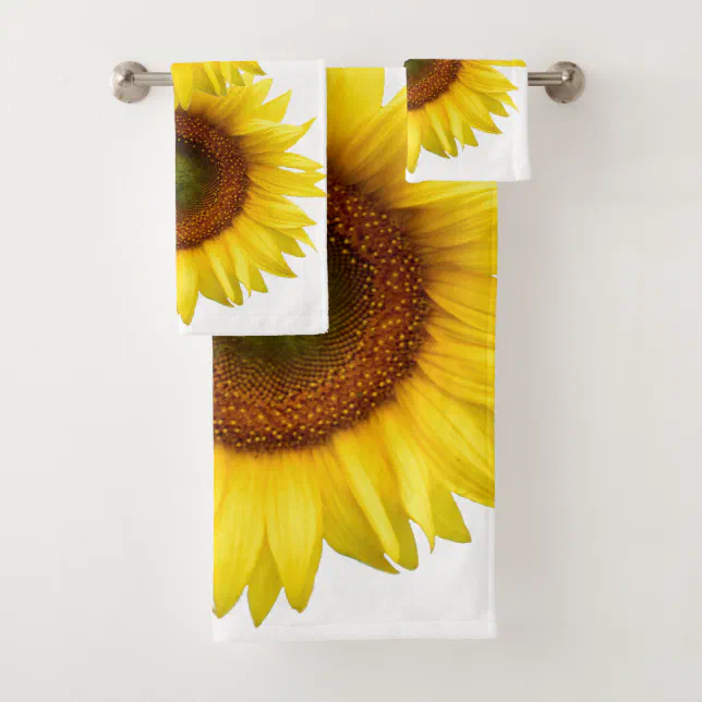 Sunny Day Sunflower Bath towel Set Zazzle
