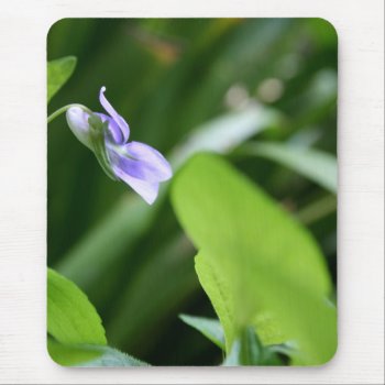 Sunny Day Wild Violets Floral Photography Mousepad by PBsecretgarden at Zazzle