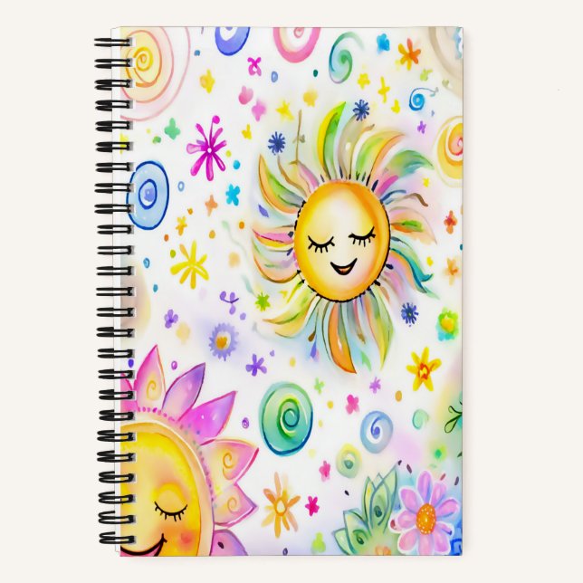 Sunny Days 5.5" x 8.5" Spiral Notebook (Front)