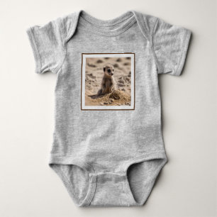 "Sunny Days: Baby Meerkat's Beach Adventure" Bodysuit