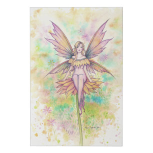 Sunny Days Molly Harrison Fairy Artwork Faux Canvas Print
