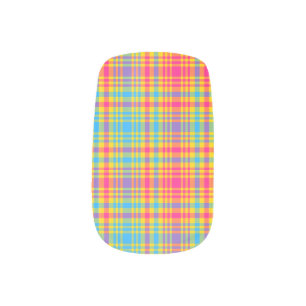 Sunny Days Plaid Nail Art Decals