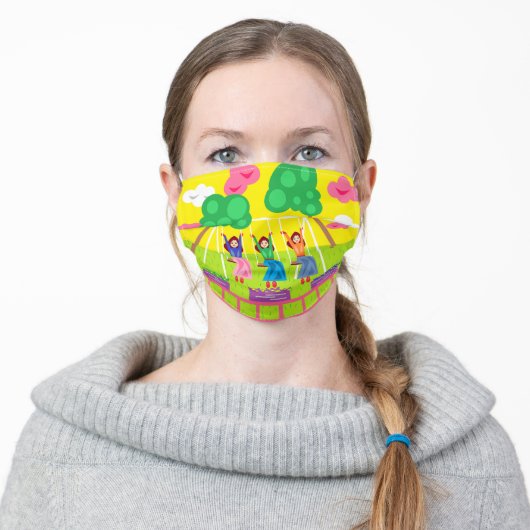 sunny dayz adult cloth face mask (Worn)