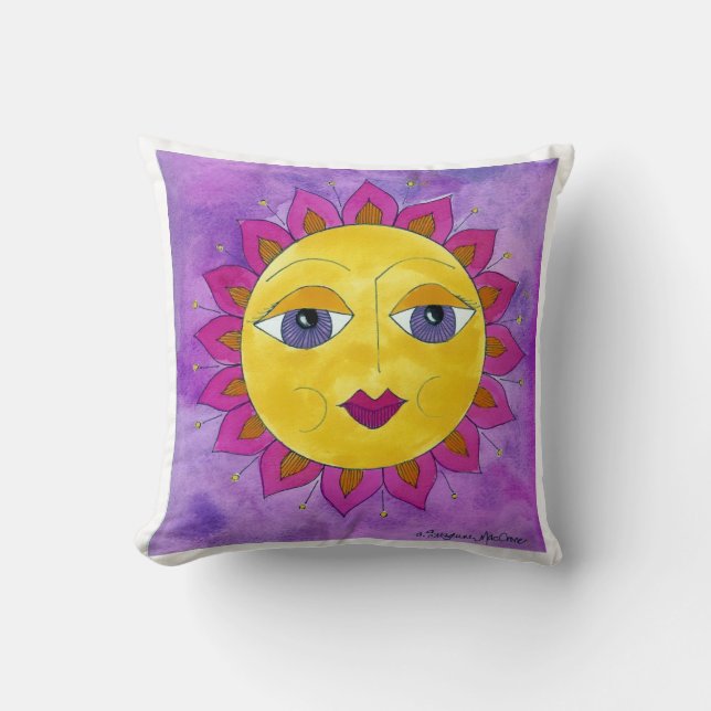 Sunny Disposition Too! - Cotton Pillow (Front)