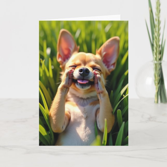 Sunny Doggy Birthday Card (Front)