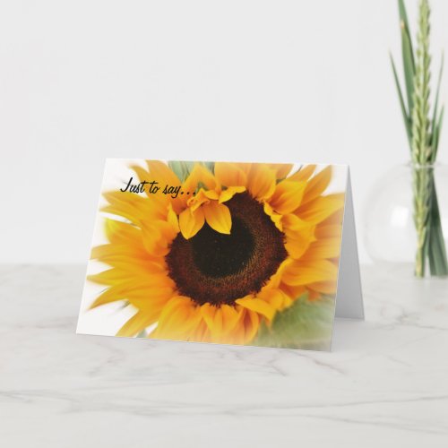 Sunny eyes thank you card