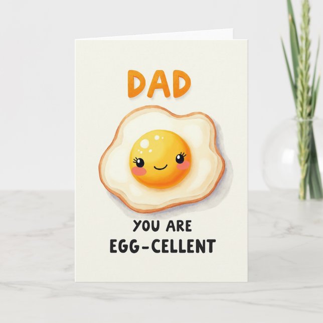Sunny Fathers Day Illustration Card (Front)