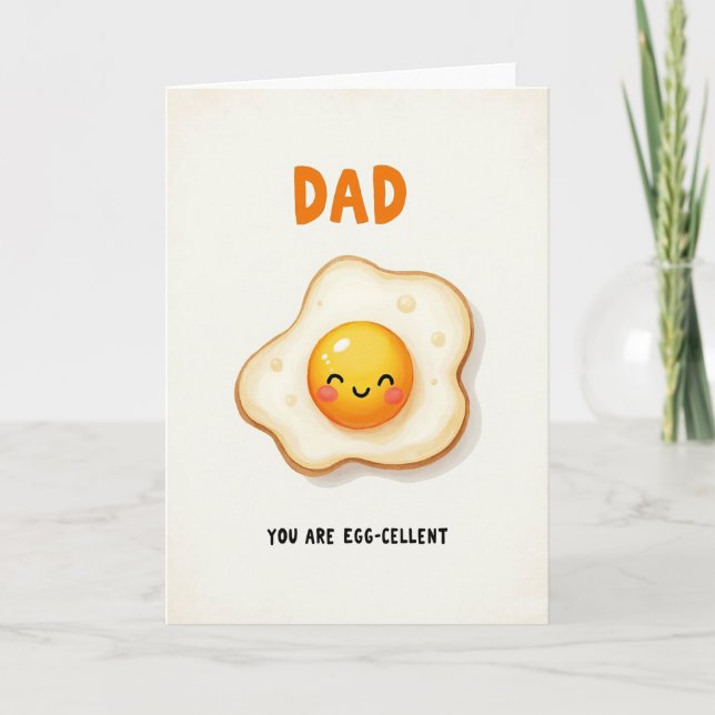 Sunny Fathers Day Yolk Card (Front)