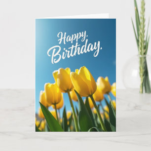 Sunny Field Birthday Card